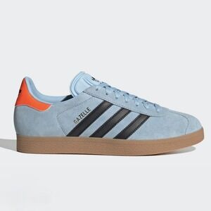 Adidas Gazelle Sneakers Men's 13 Baby Blue Retro Low Lace Athletic Tennis Shoes